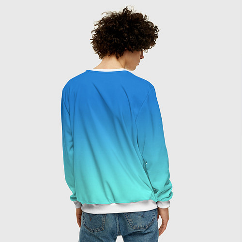 Мужской свитшот Фигурное катание / 3D-Белый – фото 4