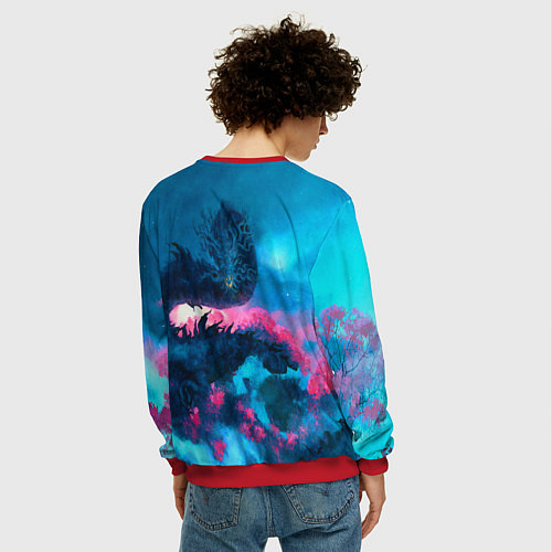 Мужской свитшот Sekiro Shadows Die Twice / 3D-Красный – фото 4