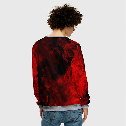 Мужской свитшот АлисА / 3D-Меланж – фото 4