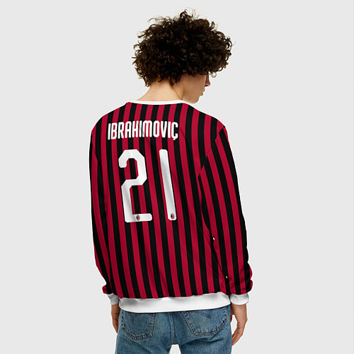 Мужской свитшот Ibrahimovic home 19-20 / 3D-Белый – фото 4