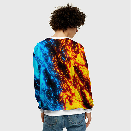 Мужской свитшот KIMETSU NO YAIBA / 3D-Белый – фото 4