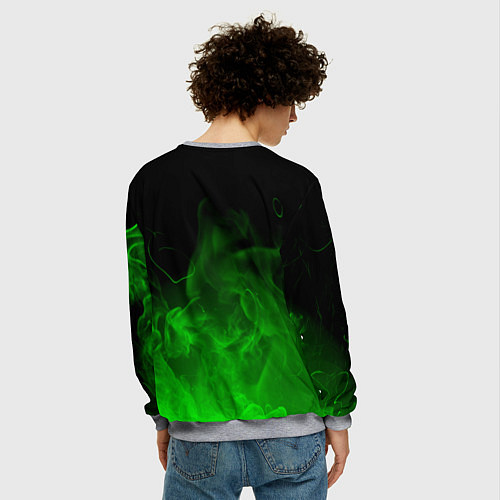 Мужской свитшот BIOHAZARD / 3D-Меланж – фото 4