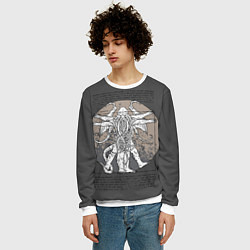 Свитшот мужской Cthulhu, цвет: 3D-белый — фото 2