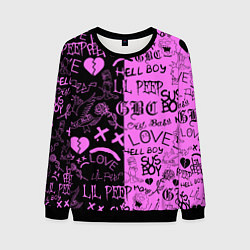 Свитшот мужской LIL PEEP LOGOBOMBING, цвет: 3D-черный