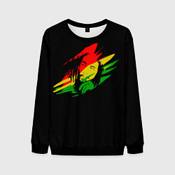 Свитшот мужской Боб Марли, цвет: 3D-черный