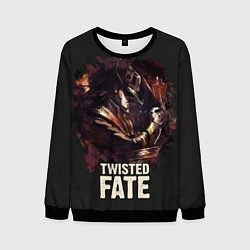 Свитшот мужской Twisted Fate, цвет: 3D-черный