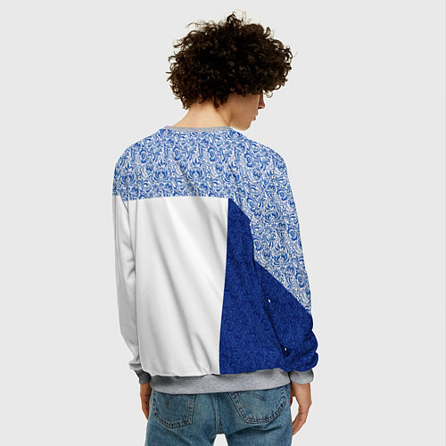 Мужской свитшот Форма России / 3D-Меланж – фото 4