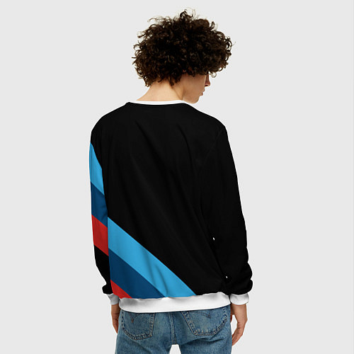 Мужской свитшот BMW / 3D-Белый – фото 4