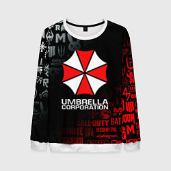 Свитшот мужской RESIDENT EVIL UMBRELLA CORP, цвет: 3D-белый