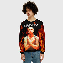 Свитшот мужской EMINEM, цвет: 3D-черный — фото 2