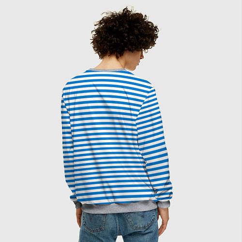 Мужской свитшот Тельняшка ВДВ / 3D-Меланж – фото 4