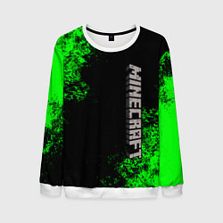 Свитшот мужской MINECRAFT, цвет: 3D-белый