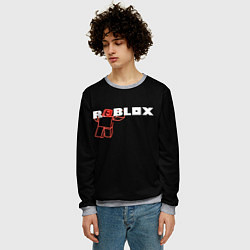 Свитшот мужской Роблокс Roblox, цвет: 3D-меланж — фото 2