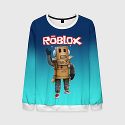 Свитшот мужской ROBLOX, цвет: 3D-белый