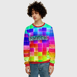 Свитшот мужской Роблокс, цвет: 3D-красный — фото 2