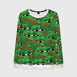Свитшот мужской Pepe The Frog, цвет: 3D-белый