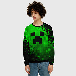 Свитшот мужской MINECRAFT, цвет: 3D-черный — фото 2