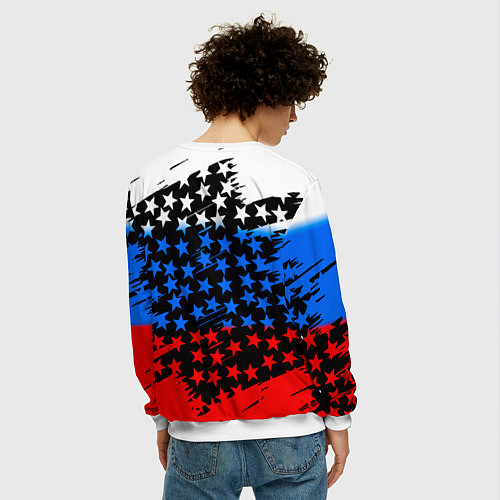 Мужской свитшот CountryHumans / 3D-Белый – фото 4