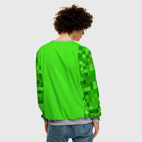 Мужской свитшот MINECRAFT / 3D-Меланж – фото 4