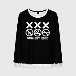 Свитшот мужской Straight edge, цвет: 3D-белый