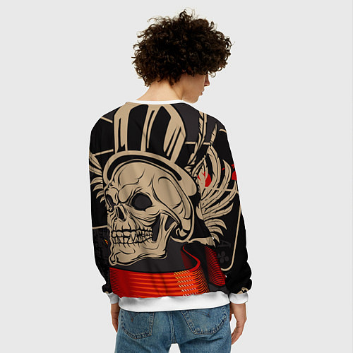 Мужской свитшот Iron Maiden / 3D-Белый – фото 4