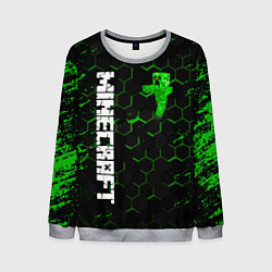 Свитшот мужской MINECRAFT, цвет: 3D-меланж