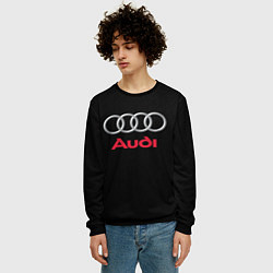 Свитшот мужской AUDI, цвет: 3D-черный — фото 2