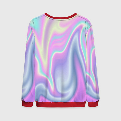 Мужской свитшот Vaporwave / 3D-Красный – фото 2