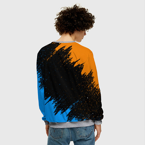 Мужской свитшот PORTAL / 3D-Меланж – фото 4