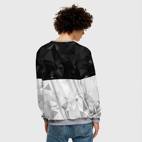 Мужской свитшот AUDI / 3D-Меланж – фото 4