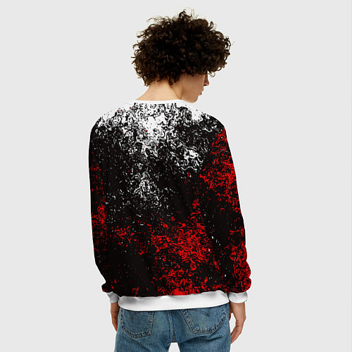 Мужской свитшот АНАРХИЯ / 3D-Белый – фото 4