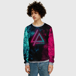 Свитшот мужской LINKIN PARK, цвет: 3D-меланж — фото 2