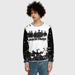 Свитшот мужской LINKIN PARKспина, цвет: 3D-меланж — фото 2