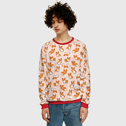 Свитшот мужской Корги, цвет: 3D-красный — фото 2