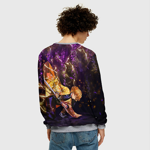 Мужской свитшот KIMETSU NO YAIBA / 3D-Меланж – фото 4