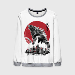 Свитшот мужской GODZILLA, цвет: 3D-меланж