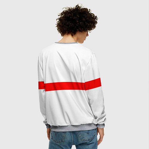 Мужской свитшот Бабуля всегда права / 3D-Меланж – фото 4