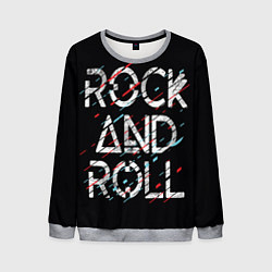 Свитшот мужской Rock And Roll, цвет: 3D-меланж