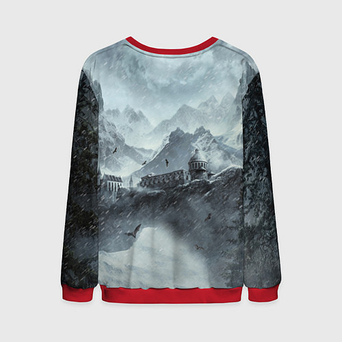 Мужской свитшот THE ELDER SCROLLS / 3D-Красный – фото 2