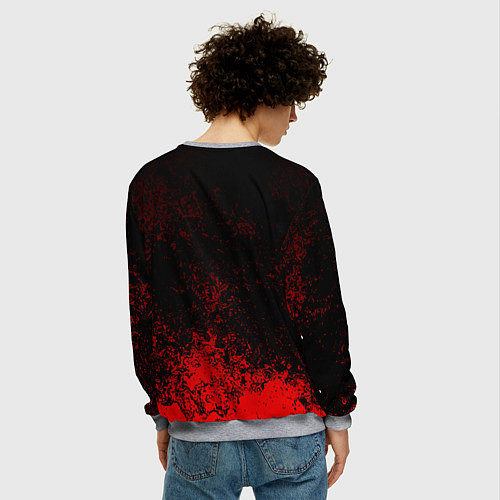 Мужской свитшот АНАРХИЯ / 3D-Меланж – фото 4