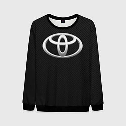 Свитшот мужской Toyota carbon, цвет: 3D-черный