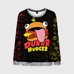 Свитшот мужской Fortnite Durrr Burger, цвет: 3D-меланж