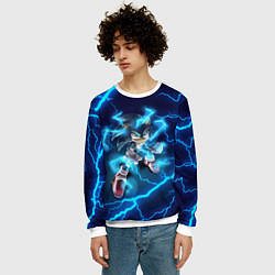 Свитшот мужской СОНИК, цвет: 3D-белый — фото 2