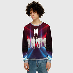 Свитшот мужской BTS, цвет: 3D-меланж — фото 2