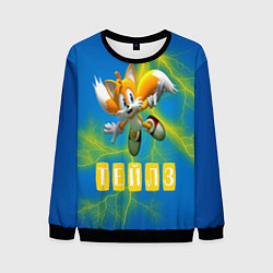 Свитшот мужской Sonic - Майлз Тейлз, цвет: 3D-черный