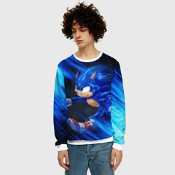 Свитшот мужской SONIC, цвет: 3D-белый — фото 2