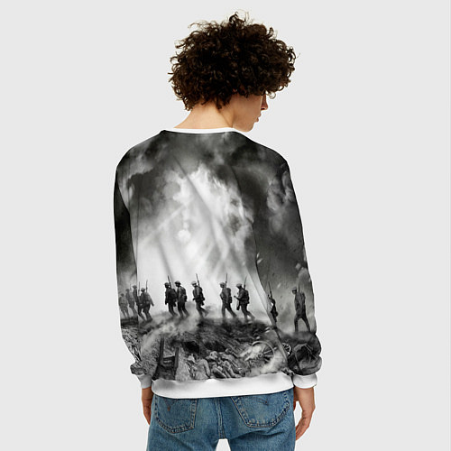 Мужской свитшот Sabaton / 3D-Белый – фото 4