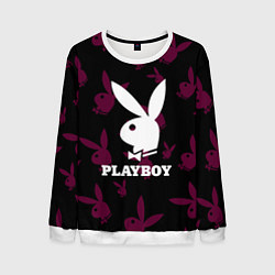 Свитшот мужской PLAYBOY, цвет: 3D-белый