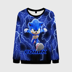 Свитшот мужской SONIC, цвет: 3D-черный