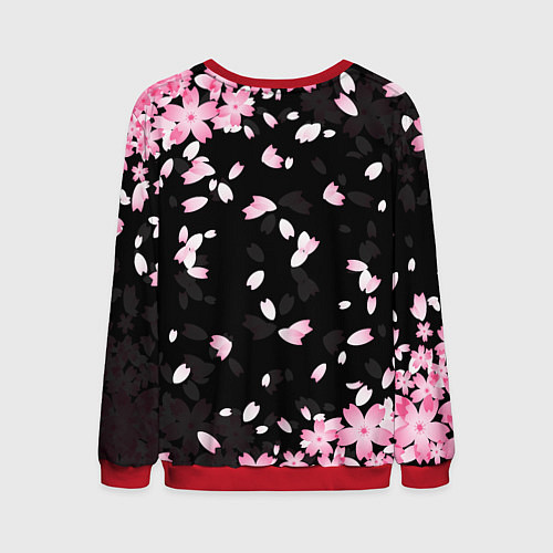 Мужской свитшот САКУРА / 3D-Красный – фото 2